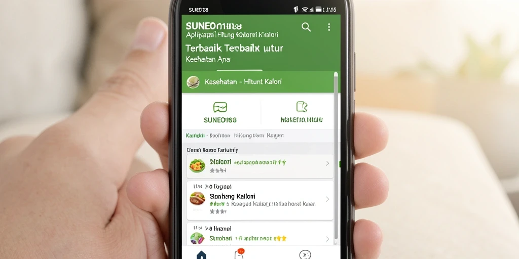 Tampilan antarmuka SUNEO138 untuk menghitung kalori secara efisien.